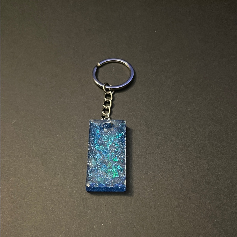 Sparkling Blue Keychain Holder